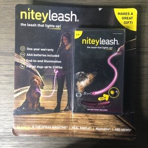 NITEY LEASH • 5ft light up dog leash • NIB